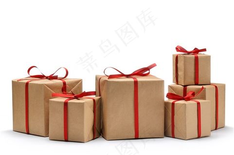 简易的礼品包装盒高清图片