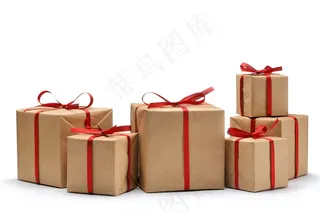 简易的礼品包装盒高清图片