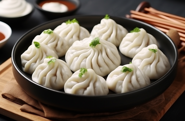 包子汤包小笼包早餐美食摄影图(4080x2688)