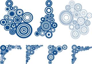 蓝色圆点图形边角科技kv主视觉