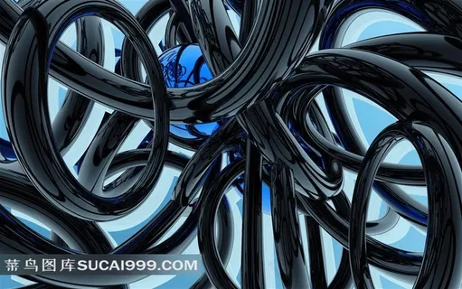 3D立体线条壁纸