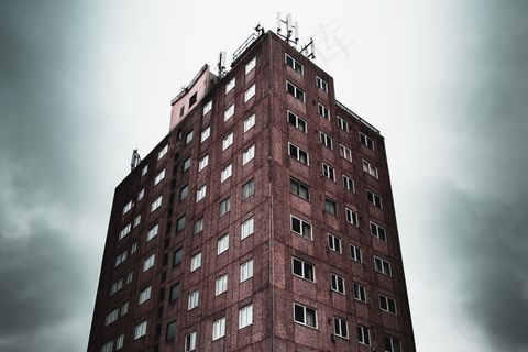 高楼仰视建筑图片