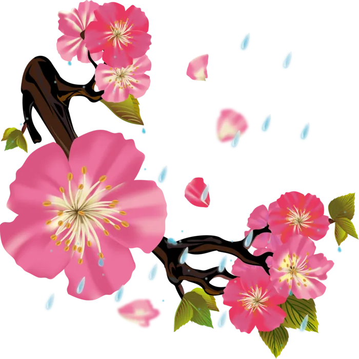 二十四节气谷雨场景插画ai矢量模版下载