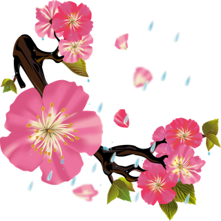 二十四节气谷雨场景插画