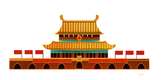 *建军节建党国庆节党建元素图片 卡通手绘PNG透明免扣PS素材