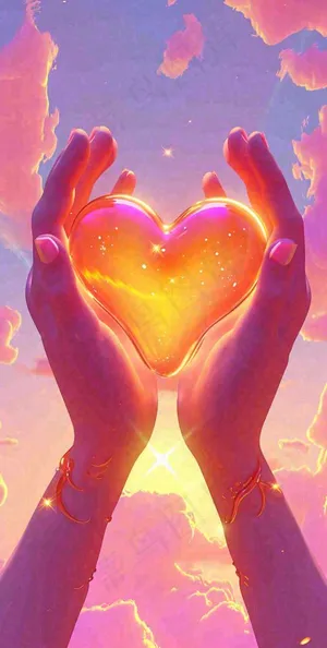 浪漫爱心情人节粉色爱情关爱