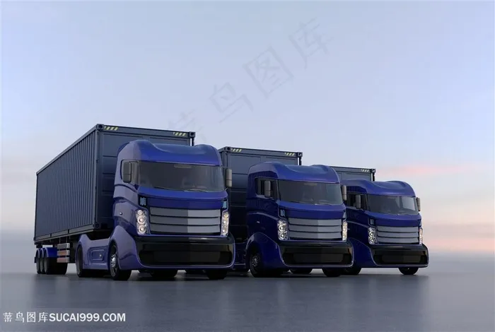 在道路上行驶货车