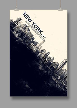 国外时尚 潮流海报 英文PSD海报