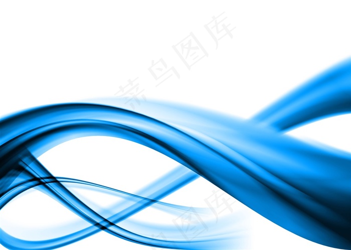 蓝色动感曲线型线条背景高清图片