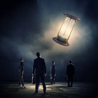 商务金融与沙漏高清素材图片