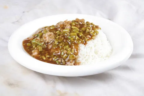 酸豆角肉沫盖饭-吉思克