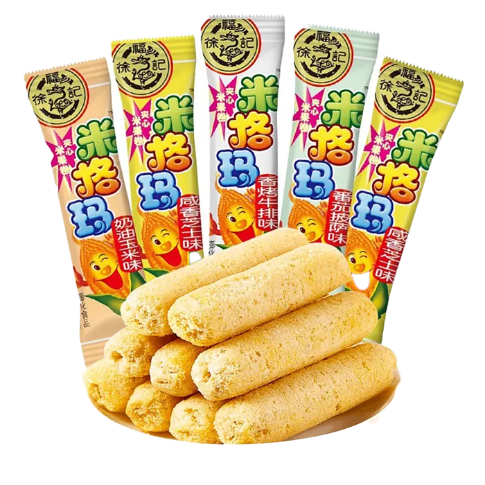 徐福记米果卷小吃超市商品白底图免抠实物摄影png格式图片透明底