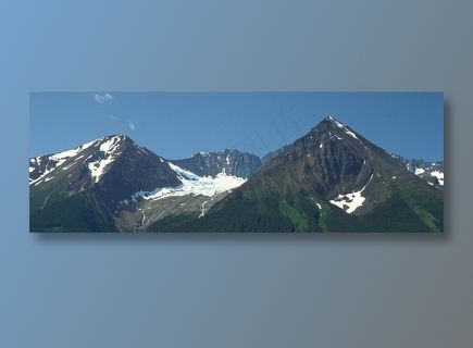 蓝天下的雪山图片 蓝天下的雪山图片