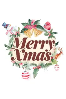 简约大气圣诞节快乐海报
