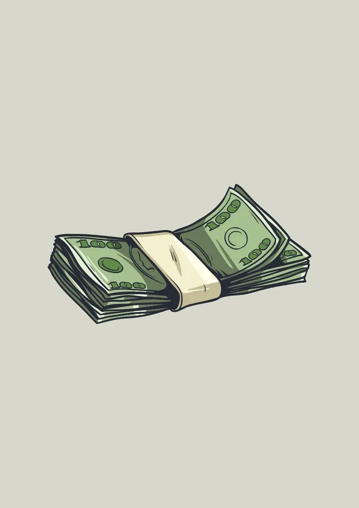 金钱美金玩具纸币手绘cdr矢量模版下载