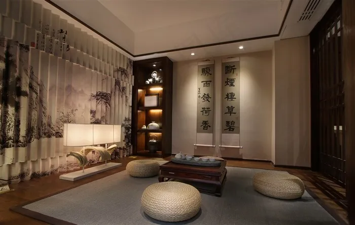 中式客厅素材