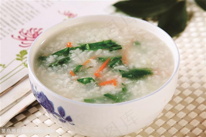 蔬菜粥传统餐饮美食高清菜谱用图摄影