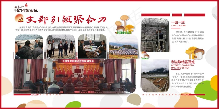 党建引领乡村振兴产业振兴展板支部引领ai矢量模版下载