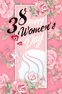 三八妇女节女神节贺卡素材