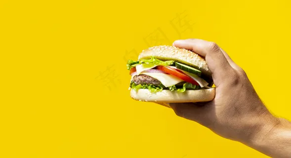 汉堡美食元素 汉堡美食元素