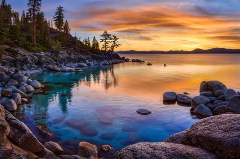 唯美黄昏湖景 唯美黄昏湖景