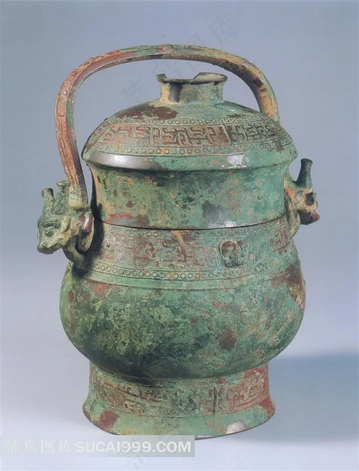 中国古代青铜壶高清素材
