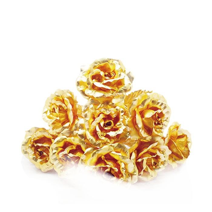 金箔花朵情人节