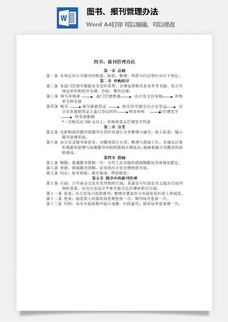 图书、报刊管理办法word模板