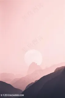 淡雅水墨山水背景