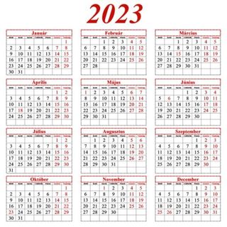 2023 年日历 PNG免抠