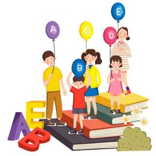 英文教育开学开学季_元素