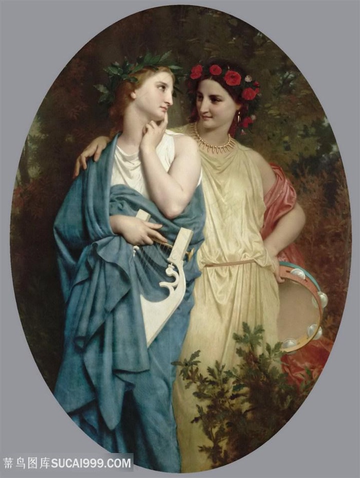 波提切利油画唯美美女艺术挂画