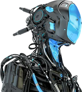 黑色机器人立体未来科技科技kv主视觉