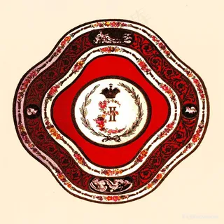 花纹时尚艺术碗插画