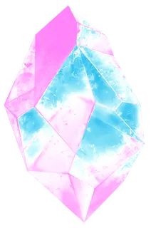免抠图蓝粉水晶