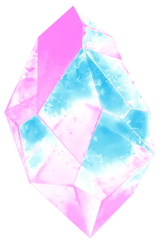 免抠图蓝粉水晶