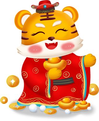 新年老虎插画-4