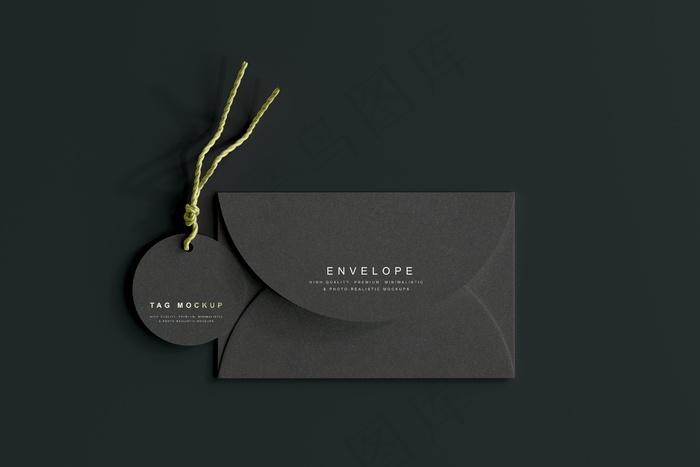 高端暗黑文具类文创VI样机模板