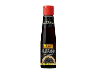 李锦记纯黑芝麻油超市商品白底图免抠实物摄影png格式图片透明底