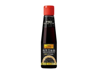 李锦记纯黑芝麻油超市商品白底图免抠实物摄影png格式图片透明底