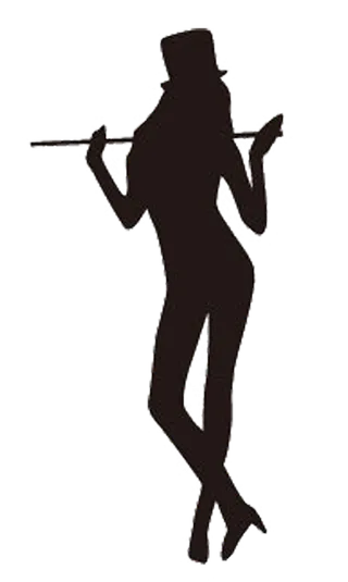 舞蹈卡通剪影‘