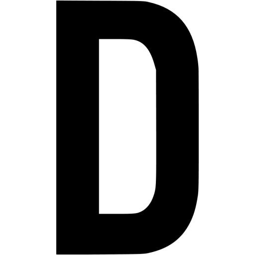 字母D PNG免抠(512x512)