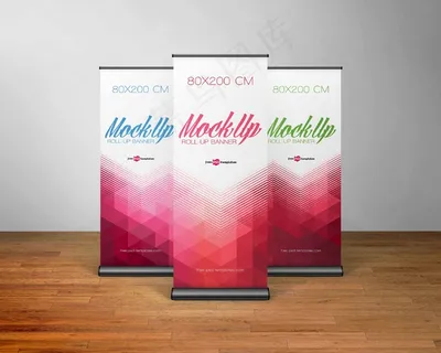 易拉宝样机 易拉宝效果图