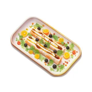 卡通美食扁平插画元素