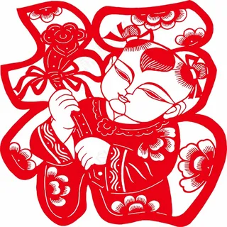 福剪纸 剪纸风元素