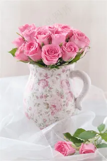 唯美的粉色玫瑰素材高清图片