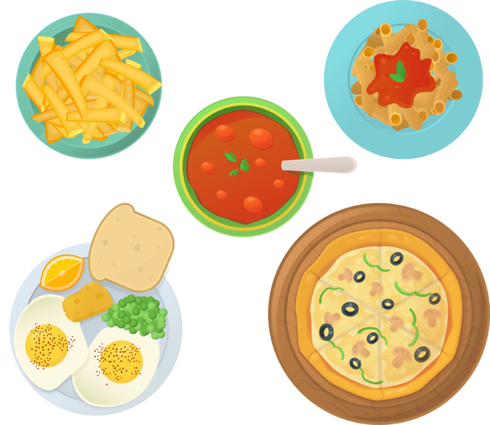 简约风厨房料理卡通素材图片PNG免扣 (15)