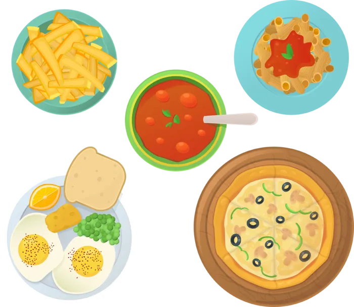 简约风厨房料理卡通素材图片PNG免扣 (15)