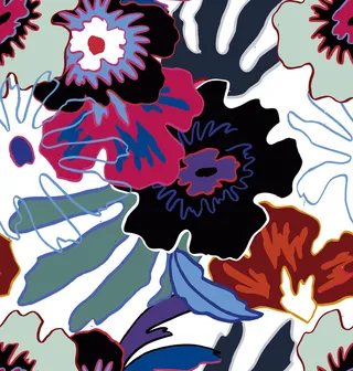 花卉唯美手绘花朵面料纹理手机壳布料面料印花服装矢量图案素材