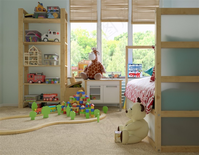 儿童房现代装修效果高清图片